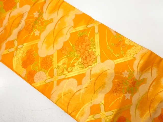 JAPANESEKIMONO / ANTIQUE WOVEN PEONY / CHRYSANTHEMUM / SHIBAKUSA PATTE